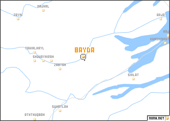 map of Bayḑāʼ