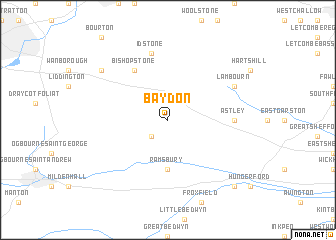 map of Baydon