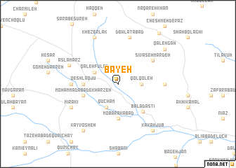 map of Bāyeh