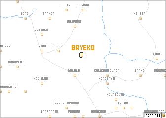 map of Bayéko