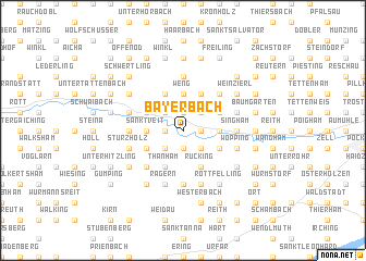 map of Bayerbach