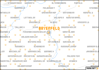 map of Bayerfeld