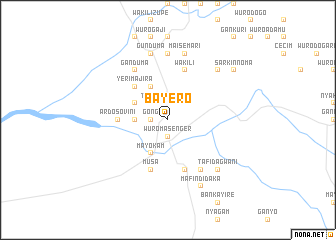 map of Bayero