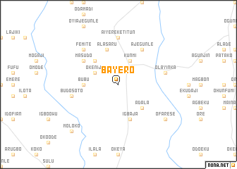 map of Bayero