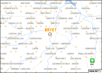 map of Bayet