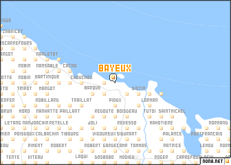 map of Bayeux