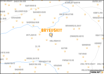 map of Bayevskiy