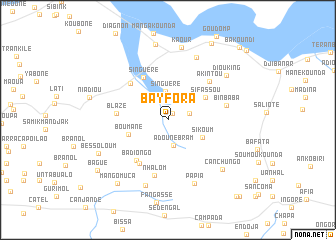map of Bayfora