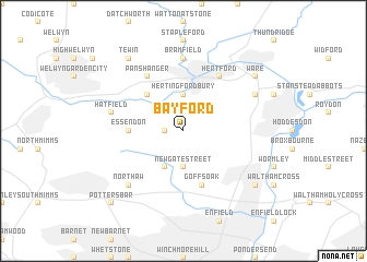 map of Bayford