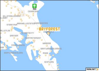 map of Bay Forest