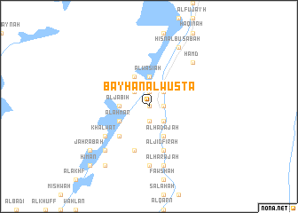 map of Bayḩān al Wusţá