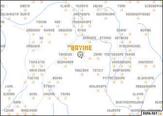 map of Bayime