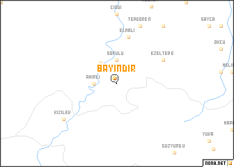 map of Bayındır