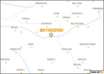 map of Bayırkonak