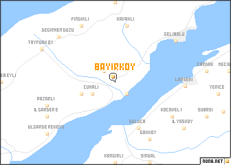 map of Bayırköy