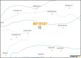 map of Bayırköy