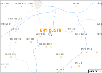 map of Bayırüstü