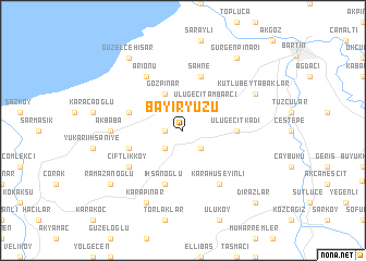 map of Bayıryüzü