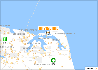 map of Bay Island