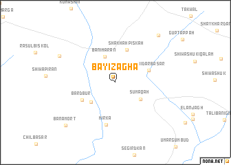 map of Bāyiz Āghā