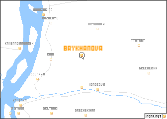 map of Baykhanova