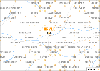 map of Bayle