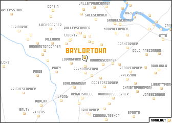 map of Baylortown