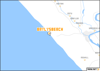 map of Baylys Beach