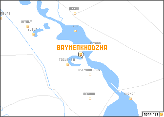 map of Baymen-Khodzha