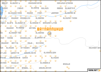 map of Bayn an Nuhūr