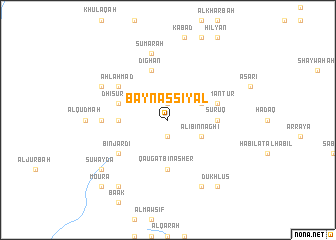 map of Bayn as Siyal