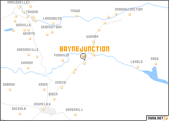 map of Bayne Junction