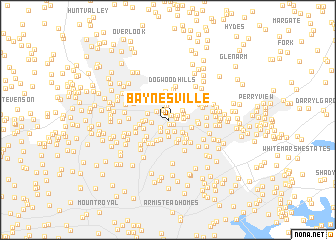 map of Baynesville