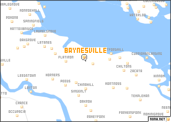 map of Baynesville