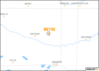 map of Bayne