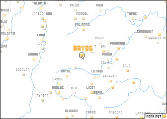 map of Bayog