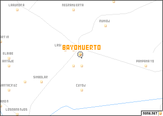 map of Bayo Muerto