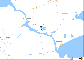 map of Bayou Gauche