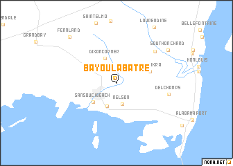 map of Bayou La Batre