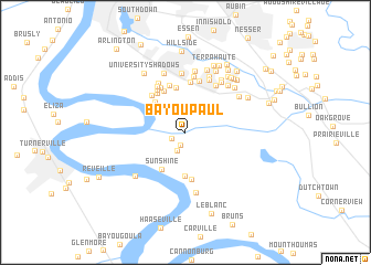 map of Bayou Paul