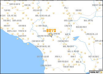 map of Bayo