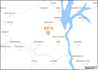 map of Bayo