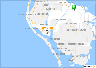 map of Bay Pines
