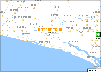 map of Baypon Town