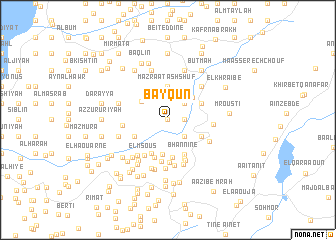 map of Bayqūn