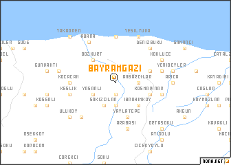 map of Bayramgazi