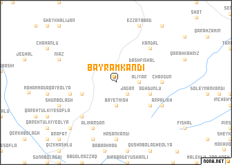 map of Bāyrām Kandī