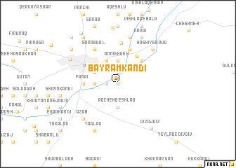 map of Bāyrām Kandī