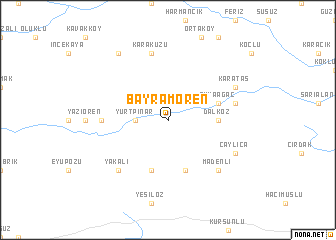 map of Bayramören