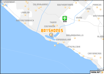 map of Bay Shores